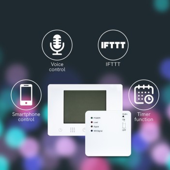 KiWi Cronotermostato Digitale WiFi con Ricevitore RF -