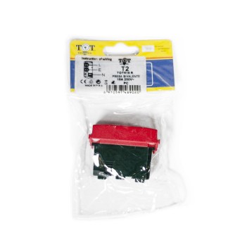 Presa Bivalente dedicato Emergenza 1 Modulo T2 Compatibile Vimar Plana 618R en