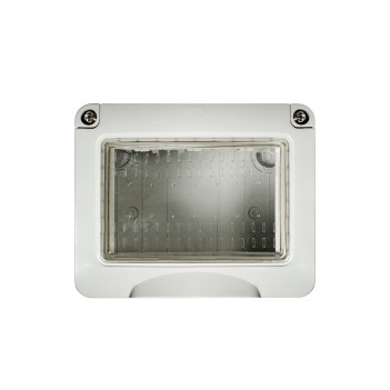 Hydrobox IP55 Outdoor 3 Modules T2 S6203B White Compatible Vimar Plana