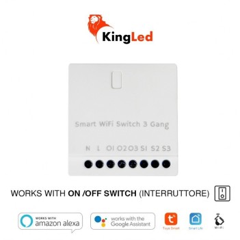 Modulo Interruttore WiFi Intelligente 3 CH - Compatibile con