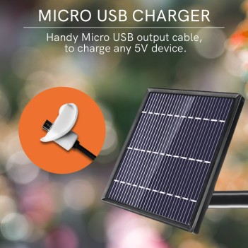 KiWi Pannello Solare con Micro USB per Telecamera FREE4 e