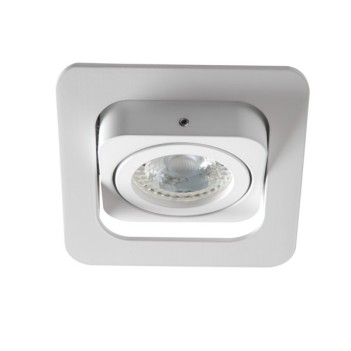 Square Adjustable Recessed Spotlight Holder 80x80 mm Hole - ALREN White