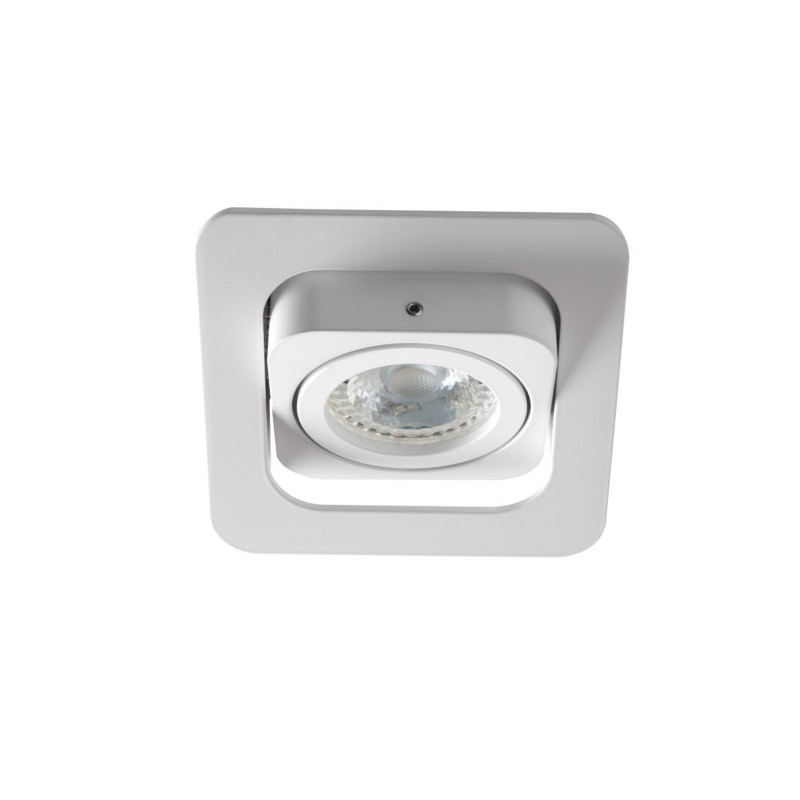 Square Adjustable Recessed Spotlight Holder 80x80 mm Hole - ALREN White