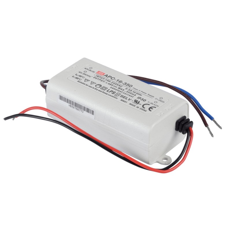 Meanwell Led Power Supply APC-16-350 16W Constant Current 350MA 12-48V en