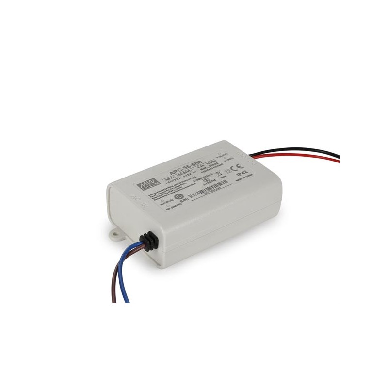 Alimentatore Led Meanwell APC-35-500 35W Corrente Costante Alimentatore Led Meanwell APC-35-500 35W Corrente Costante