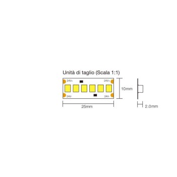 Led Strip 20 metres 520W 58,000 Lumen DC 24V IP20 PCB 10mm Coil 4800 smd 2835 Samsung S2